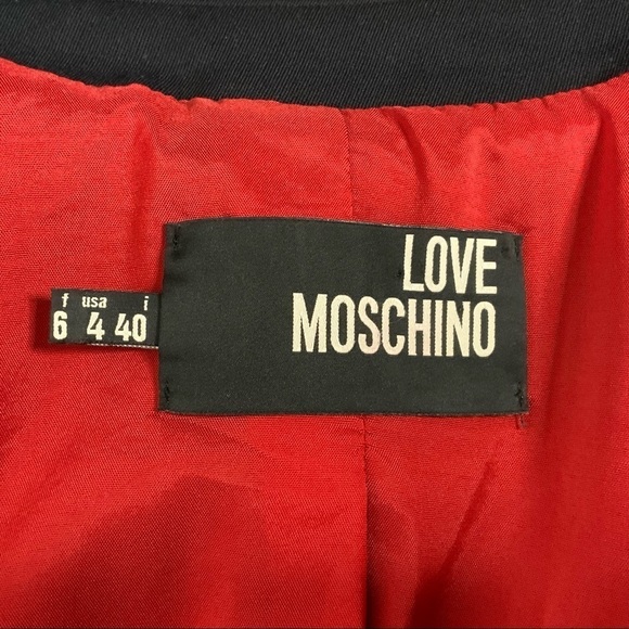 Rare Love Moschino Navi blue embroidered blazer. - Picture 13 of 14